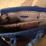 Stoere tassen: blauwe tas binnenkant